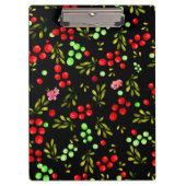 Berries Pattern Klemmbrett (Vorderseite)