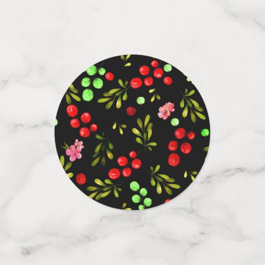 Berries Pattern Konfetti (Klein Vorderseite)
