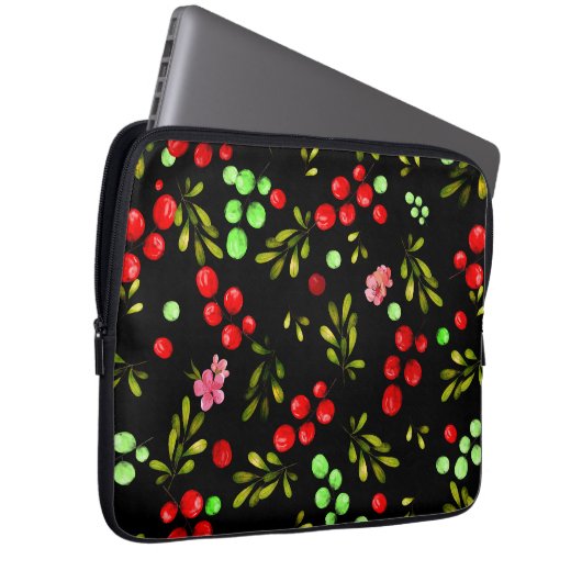 Berries Pattern Laptopschutzhülle (Vorne Rechts)