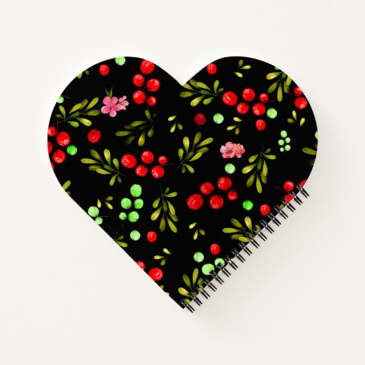 Berries Pattern Notizblock (Rückseite)