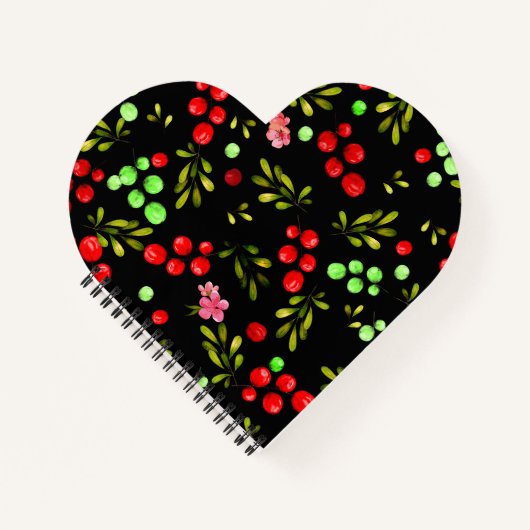 Berries Pattern Notizblock (Vorderseite)