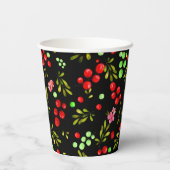 Berries Pattern Pappbecher (Rückseite)