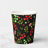 Berries Pattern Pappbecher (Links)