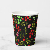 Berries Pattern Pappbecher (Rechts)