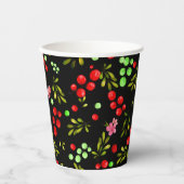 Berries Pattern Pappbecher (Vorderseite)