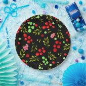 Berries Pattern Pappteller (Party)