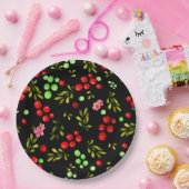 Berries Pattern Pappteller (Party)