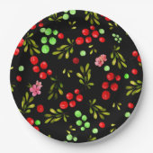 Berries Pattern Pappteller (Vorderseite)