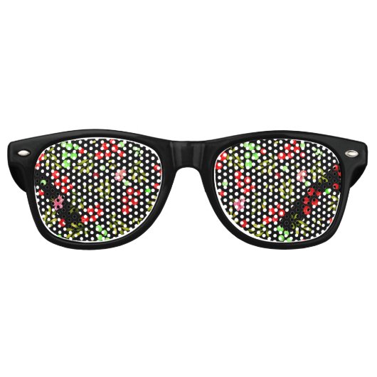 Berries Pattern Partybrille (Vorderseite)