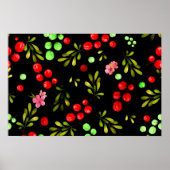 Berries Pattern Poster (Vorne)