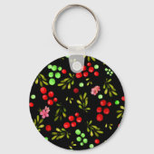 Berries Pattern Schlüsselanhänger (Vorderseite)