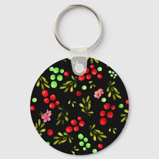 Berries Pattern Schlüsselanhänger (Rückseite)