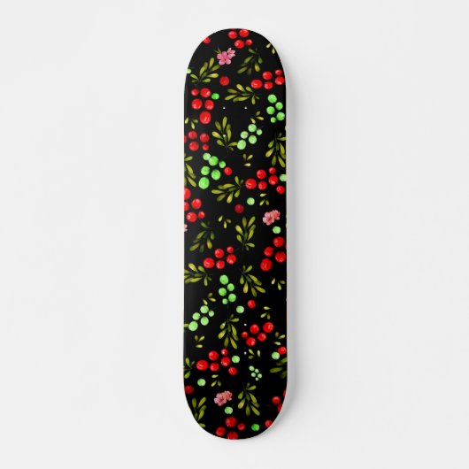 Berries Pattern Skateboard (Vorne)
