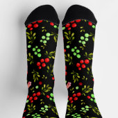 Berries Pattern Socken (Oben)