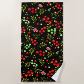 Berries Pattern Strandtuch (Vorderseite)