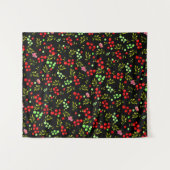 Berries Pattern Wandteppich (Vorderseite (Horizontal))
