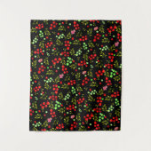 Berries Pattern Wandteppich (Vorderseite)