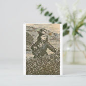 Berries picken postkarte (Stehend Vorderseite)