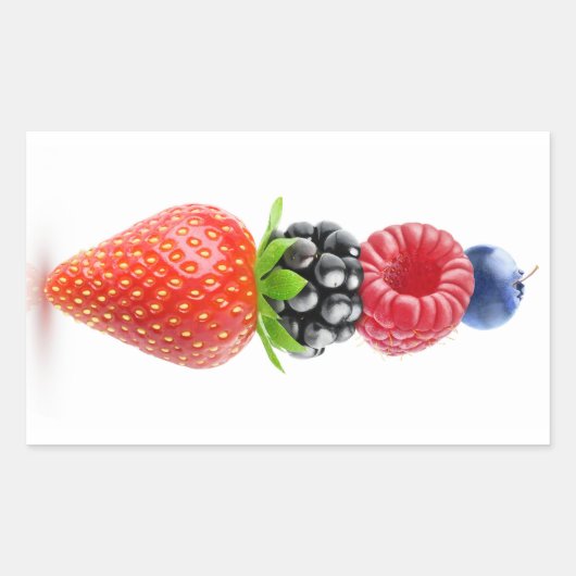 Berries-Pyramide Rechteckiger Aufkleber (Vorderseite)