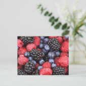 Berries Rezept Card Postkarte (Stehend Vorderseite)