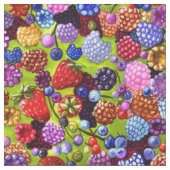 Berries Strawberries Blueberries Himbeeren Stoff (Nahaufnahme)