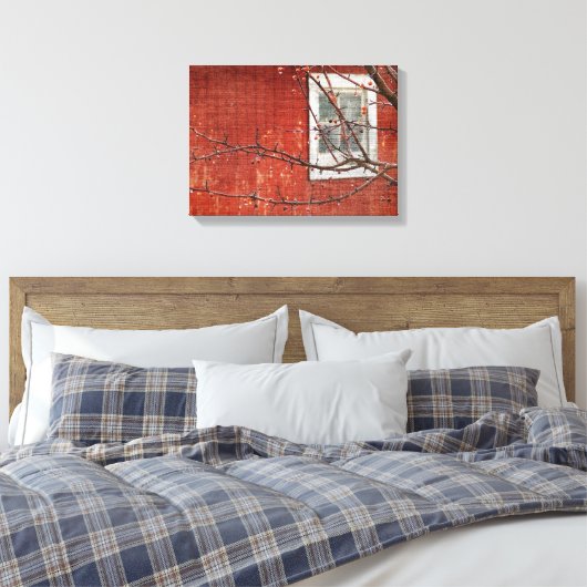 Berries und der Rote Stall Leinwanddruck (Insitu (Schlafzimmer))