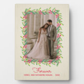 Berries und Greenery Foto mit Easel Fotoplatte (Vorderseite)