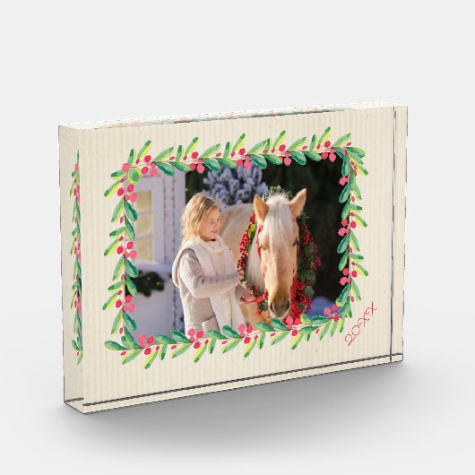 Berries und Grüne Grenze Fotoblock (Links)