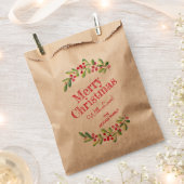 Berries und Grüne Weihnachtsfeiertag Geschenktütchen (Ausgeschnitten)