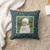 Berries und Pine Custom Foto Pillow Kissen (Decke)