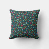 Berries und Pine Custom Foto Pillow Kissen (Rückseite)