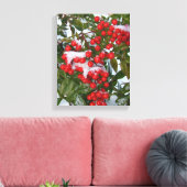 Berries und Schnee! Leinwanddruck (Insitu (Wohnzimmer))
