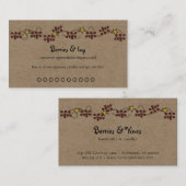 Berries und Stars Primitive Country Kraft Treuekarte (Vorne/Hinten)