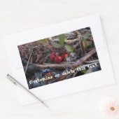 Berries und Twigs; benutzerdefinierbar Rechteckiger Aufkleber (Umschlag)