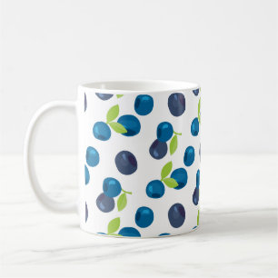 Berries Vintag Blueberry Bilberry Illustration Kaffeetasse