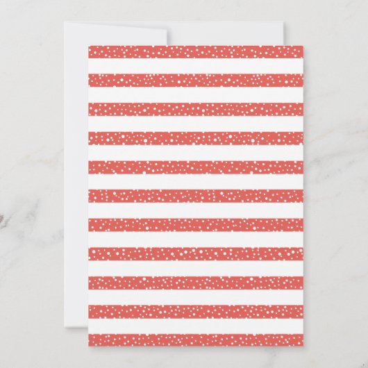 Berries Vogel Weihnachtskorallen Fotokarte Einladung (Rückseite)