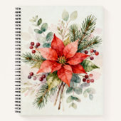Berries Watercolor Floral Notebook Notizblock (Vorderseite)