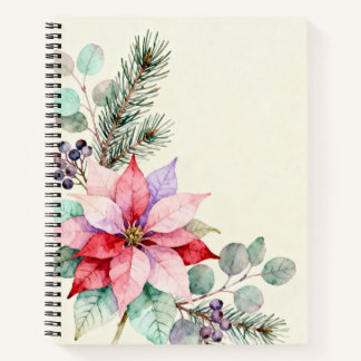 Berries Watercolor Floral Notebook Notizblock