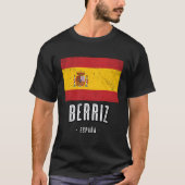 Berriz Spanien Es Flag Stadt Bandera Ropa T-Shirt (Vorderseite)