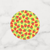 Berry 1. Geburtstag Niedlich Strawberry Farbige Mo Konfetti (Klein Vorderseite)