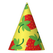 Berry 1. Geburtstag Niedlich Strawberry Farbige Mo Partyhütchen (Links)