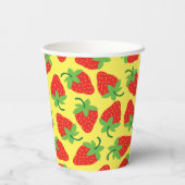 Berry 1. Geburtstag Niedlich Strawberry Kinder Pappbecher (Rückseite)