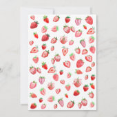 Berry 1. Geburtstag Party Einladung (Rückseite)