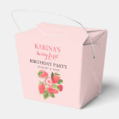 Berry 1. Geburtstag Party Erdbeerobst Sommer Geschenkschachtel (Rückseite)