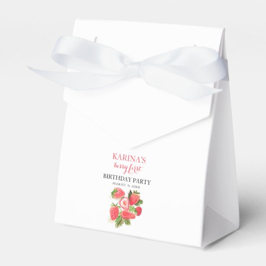 Berry 1. Geburtstag Party Erdbeerobst Sommer Geschenkschachtel (Vorderseite)