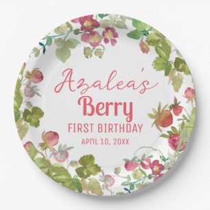 Berry 1. Geburtstag Party Pappteller
