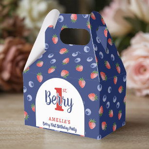 Berry 1. Geburtstag Party Strawberry Blueberry Blu Geschenkschachtel