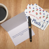 Berry 1. Geburtstag Party Strawberry Blueberry Dankeskarte