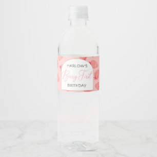 Berry 1. Geburtstag Wasserflasche Wasserflaschenetikett