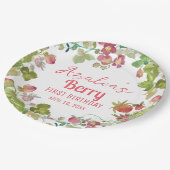Berry 1. Geburtstagsfeier Pappteller (Schrägansicht)